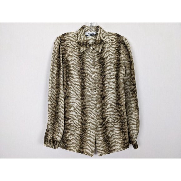 Valentino Miss V long sleeved silk button blouse 8 - Picture 5 of 7